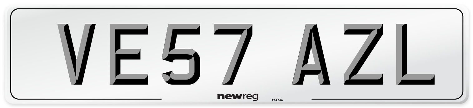 VE57 AZL Number Plate from New Reg